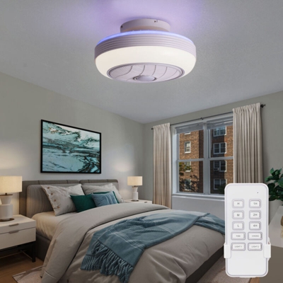 Etc-shop - Ventilatore a soffitto a LED da cucina con raffreddamento della lampada retroilluminazione timer ventilatore CONTROLLO REMOTO