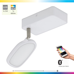 Applique LED RGB intelligente App DIMMERABILE faretto da soggiorno faretto orientabile con luce diurna controllabile da cellulare Eglo 33275 características