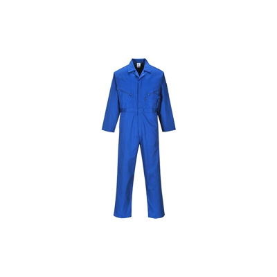Portwest - Tuta intera Liverpool con Zip | Royal - Small - NEUTRO (SENZA PERSONALIZZAZIONE)