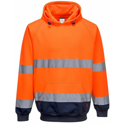 Portwest - Felpa con cappuccio bicolore | M - NEUTRO (SENZA PERSONALIZZAZIONE) - ArancioneNavy características
