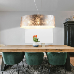 Etc-shop - disegno tessuto leggero pendente 21 watt LED appendere lampada lucidare soffitto precio