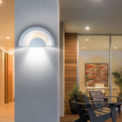 Etc-shop - LED design parete esterna riflettori facciate di luce in acciaio veranda riflettori en oferta