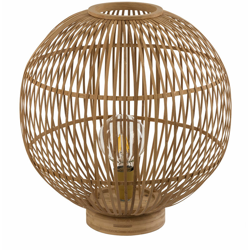 Globo - Scrivania lampada da tavolo design per dormire sala da pranzo lampada treccia di bambù colore naturale en oferta