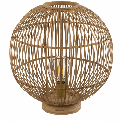 Globo - Scrivania lampada da tavolo design per dormire sala da pranzo lampada treccia di bambù colore naturale