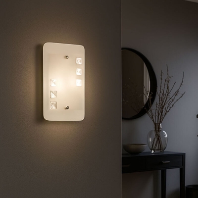Lampada parete design metallo leggero illuminazione luce vetro Esto Orbit 848.842