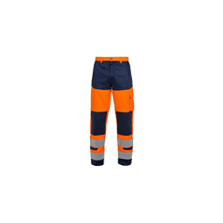 Hydrowear 043496ON-64 S MELROSE Venture Line High Vis - Pantaloni in vita, colore: Arancione/Navy, taglia 64/S en oferta