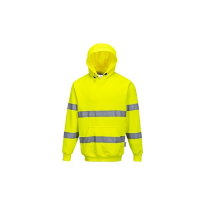 Felpa con cappuccio ad alta visibilità | 4XL - Yellow - NEUTRO (SENZA PERSONALIZZAZIONE) - PORTWEST