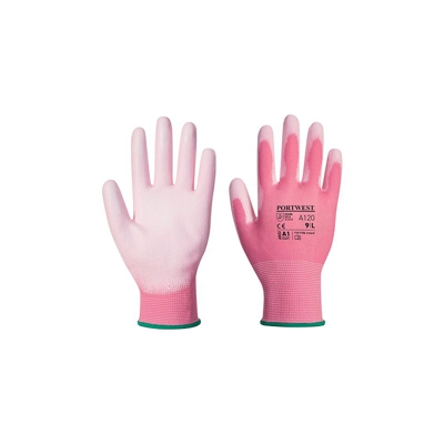 Portwest - Guanti con palmo in PU | Large - Pink