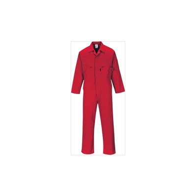 Portwest - Tuta intera Liverpool con Zip | XL - Red - NEUTRO (SENZA PERSONALIZZAZIONE)