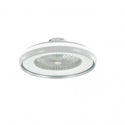 V-tac - Ventilatore LED da soffitto luce telecomando lampada luce diurna ventilatore a 3 velocità bianco-grigio 7935 en oferta
