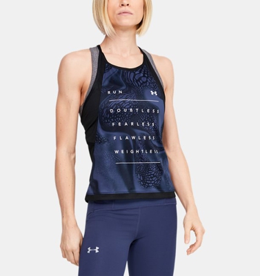 Canotta UA Qualifier Iso-Chill Weightless da donna