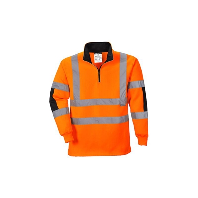 Portwest - Felpa Rugby Xenon | XSmall - Orange - NEUTRO (SENZA PERSONALIZZAZIONE)