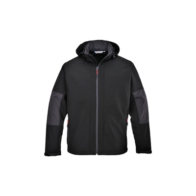 Portwest - Softshell con cappuccio ( 3 strati) | Black - 3 XL - NEUTRO (SENZA PERSONALIZZAZIONE)