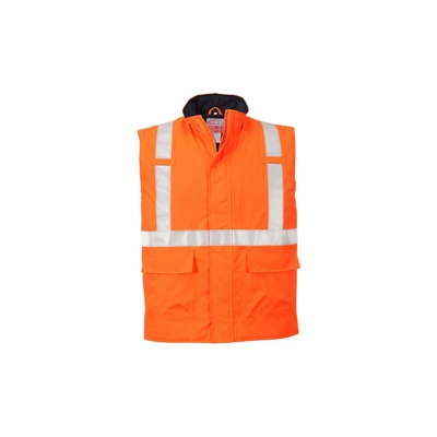 Portwest - Gilet Bizflame Rain antistatico | 3 XL - Orange - NEUTRO (SENZA PERSONALIZZAZIONE)