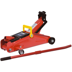 Cric sollevatore idraulico a carrello. Massima capacità 2000kg. Max altezza 356mm. Include custodia - Ferm características