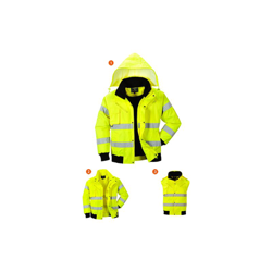 Portwest - Giacca Bomber 3-in-1 ad alta visibilità | XXL - Yellow - NEUTRO (SENZA PERSONALIZZAZIONE) precio