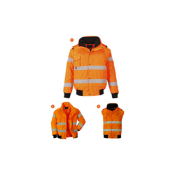 Giacca Bomber 3-in-1 ad alta visibilità | XL - Orange - NEUTRO (SENZA PERSONALIZZAZIONE) - PORTWEST características