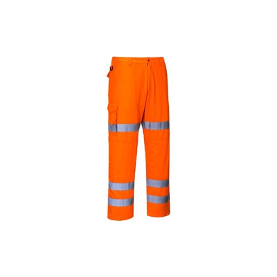 Hi-Vis Three Band Combat Trousers | XL - Orange - NEUTRO (SENZA PERSONALIZZAZIONE) - PORTWEST