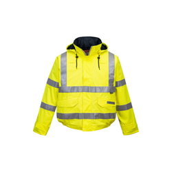 Portwest - Bomber Bizflame impermeabile antistatico ignifugo ad alta visibilità | Small - Yellow - NEUTRO (SENZA PERSONALIZZAZIONE) en oferta