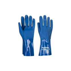 Guanto armato in PVC 30cm | Medium - Blue - PORTWEST en oferta