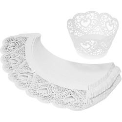 Cupcakes Dalla carta avvolto in bianco 50Pcs - ASUPERMALL precio