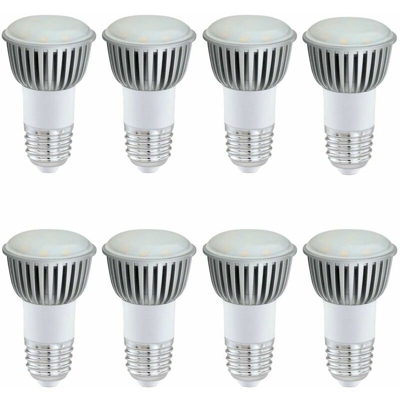 Etc-shop - Set di 8 lampadina di 5W LED SMD E27 bianco freddo 4200K EEK A + 270 lumen