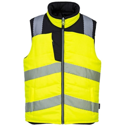 Portwest - Gilet PW3 Hi-Vis reversibile | S - NEUTRO (SENZA PERSONALIZZAZIONE) - GialloNero