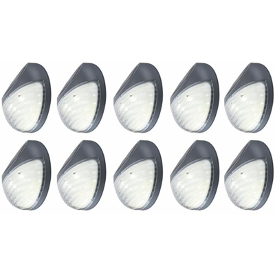 Etc-shop - Set di 10 luci a LED per esterni da giardino a 10 luci per recinzione IP44