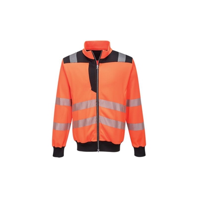 Felpa PW3 Alta Visibilità | 5XL - OrBk - NEUTRO (SENZA PERSONALIZZAZIONE) - PORTWEST