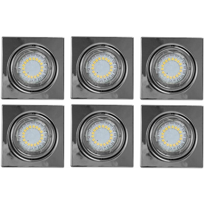 Spot-light - LED 6-pack incasso 4,5 W soggiorno sala hall Spotlight CRISTAL SOGNO 2.305.328