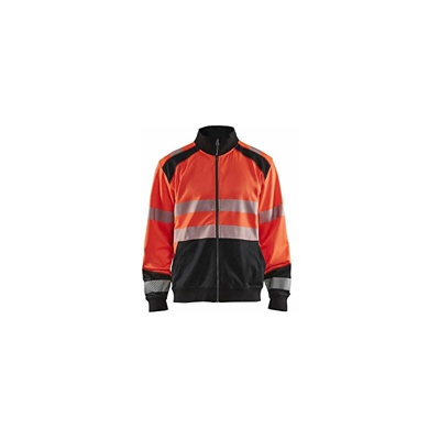 Blaklader 355825285599S - Felpa con cerniera, colore: Rosso/Nero