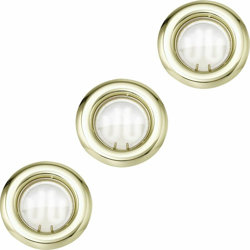 Set di 3 plafoniera in ottone Lampada salone luce in acciaio da incasso parete di fondo - ETC-SHOP características