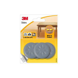 UU003708540 Pattini Protettivi Classici, Grigio, 40mm, Set di 4 Pezzi - Scotch en oferta