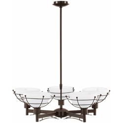 Etc-shop - 22.5 Watt LED lampadario a sospensione luce appesi marrone lampada luce oscura características