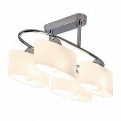 Etc-shop - LED 12 Watt lampada plafoniera soffitto di illuminazione di vetro di cromo apparecchio precio