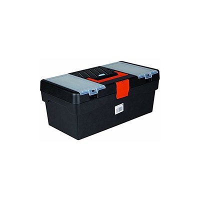 Tayg Basic 112553 - Cassetta degli attrezzi, 16 pollici, 400 x 217 x 166 mm, Nero/Arancione - INDUSTRIAS TAYG
