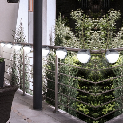Etc-shop - Set di 8 luci a LED per esterni da giardino a 10 luci per recinzione IP44