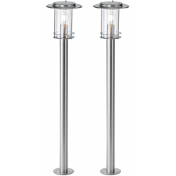 Etc-shop - lussuoso set di orto lampade 2 Floor Stand Luci scorreva incontaminata IP44 E27 en oferta