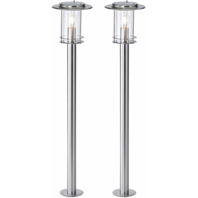 Etc-shop - lussuoso set di orto lampade 2 Floor Stand Luci scorreva incontaminata IP44 E27