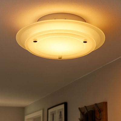 Etc-shop - soffitto Lampada luce vetro intorno illuminazione set comprese le lampade LED