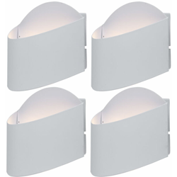 Etc-shop - Set di 4 facciate LED Luci esterne 5 watt giardino passerella illuminazione EEK A + precio