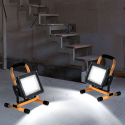 Set di 2 20 Watt LED outdoor lampade da pavimento IP44 costruzione portatile Faretti Proiettori - ETC-SHOP características
