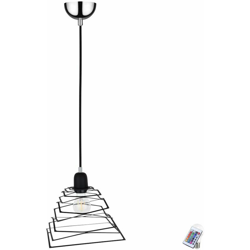 Etc-shop - Sospeso a spirale Lampada soggiorno appesa REMOTO Set incl. RGB lampade a LED características