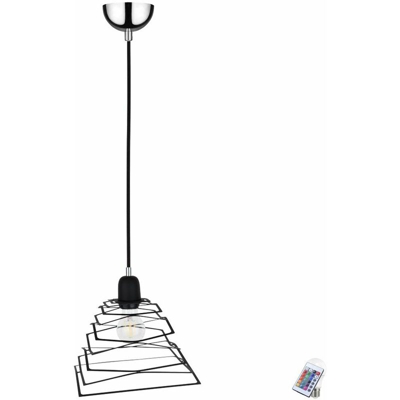 Etc-shop - Sospeso a spirale Lampada soggiorno appesa REMOTO Set incl. RGB lampade a LED