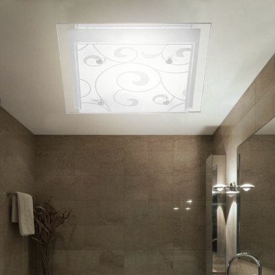 Etc-shop - 14 watt lampada plafoniera LED metallo leggero piazzare l'illuminazione della decorazione vetro
