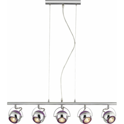 Globo - Lampada da soffitto a LED a sospensione retrò sfera viola chiaro lampada regolabile 57887-5H en oferta
