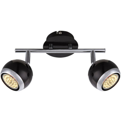 6 watt riflettori del soffitto lampada a LED cromata design retrò cellulare Globo 57.884-2 OMAN características