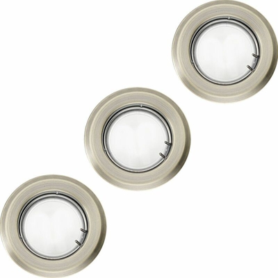 Etc-shop - Set di parete di fondo 3 soffitto messo la luce in acciaio brunito soggiorno luce della lampada