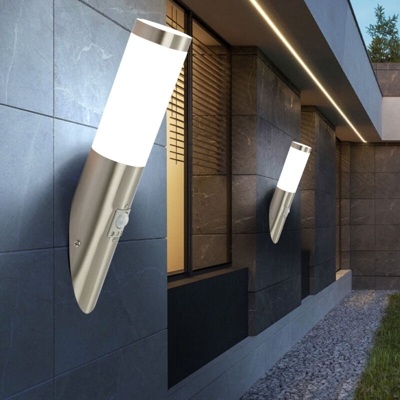 Etc-shop - Set di 2 lampade facciate di movimento parete della casa lampade a LED riflettori vialetto