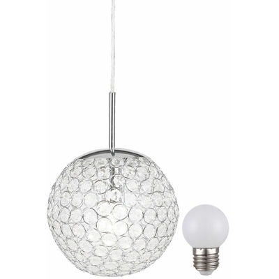 Etc-shop - Elegante lampada a sospensione cromo cristallo lampadario nel set, comprese le lampade LED